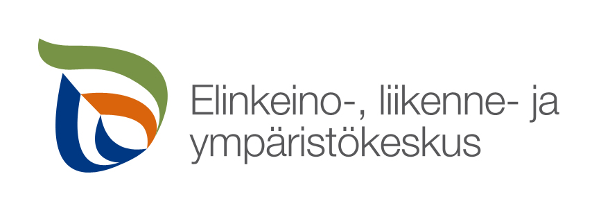 Logo, jossa lukee Elinkeino-, liikenne- ja ympäristökeskus.